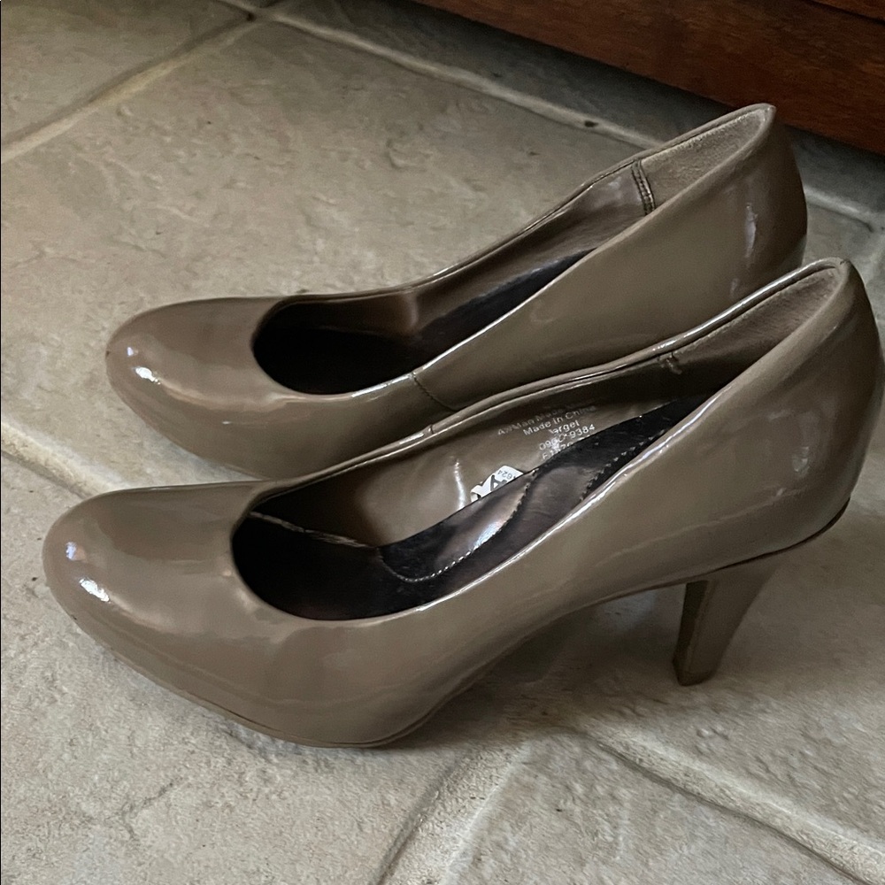 Merona Glossy Brown Heels